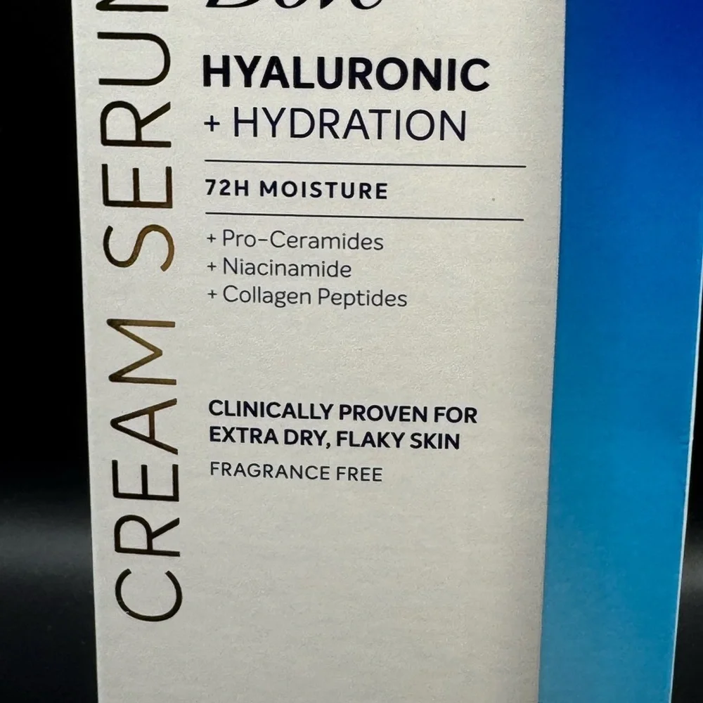 NWT FULL SIZE Dove Hyaluronic Hydration Cream Serum